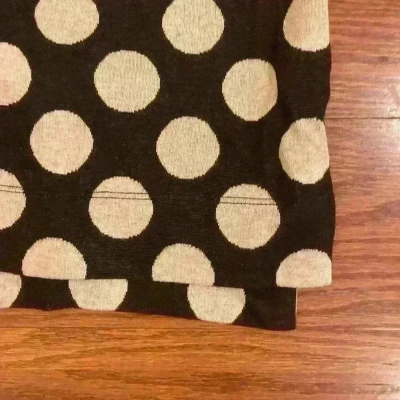 COLDWATER CREEK black white polka dot 3/4 sleeve top  size M EXC CON - Picture 6 of 9